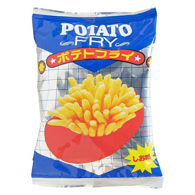 スナックポテト フレーバーズSnack PotatoFLAVORSブラ 中村製菓 ポテトフライ しお味 20袋入 駄菓子 | うえだがしドットコム