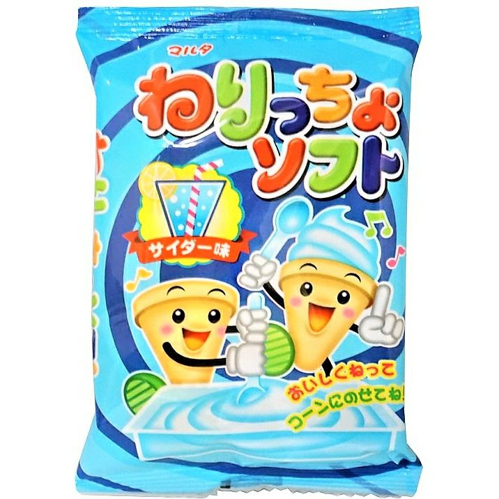マルタ食品 ねりっちょソフト（サイダー味） 24個入 駄菓子 | うえだが
