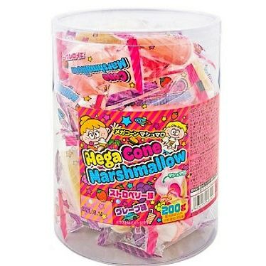 やおきん メガコーンマシュマロ 200g 駄菓子マシュマロ | うえだがし