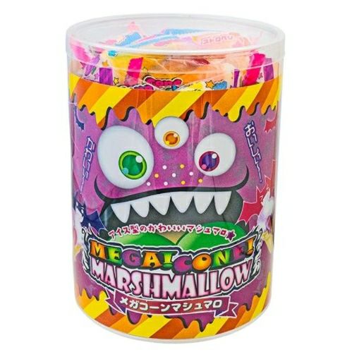 やおきん メガコーンマシュマロ（ハロウィンバージョン）200g 駄菓子