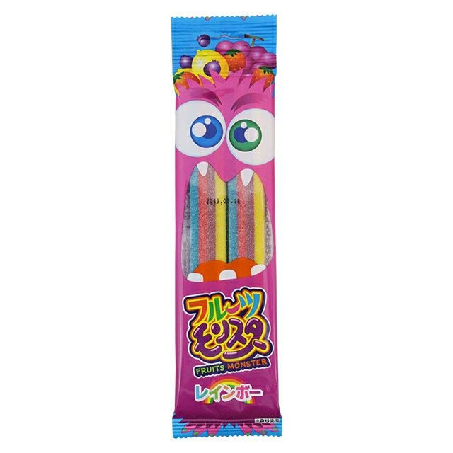 やおきん フルーツモンスターレインボー味 12袋入 駄菓子キャンディ
