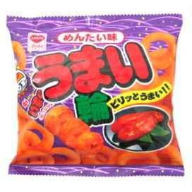 リスカ うまいわ めんたい味 17g×30袋入 うまい輪 | うえだがしドットコム