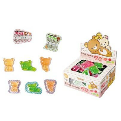 丹生堂 リラックマグミ 赤りんご・青りんご風味 70個入 駄菓子グミ