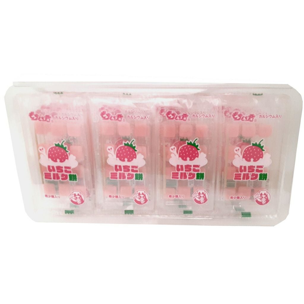 富士製菓 いちごミルク餅 もちもち君 24入 駄菓子 | うえだがしドットコム