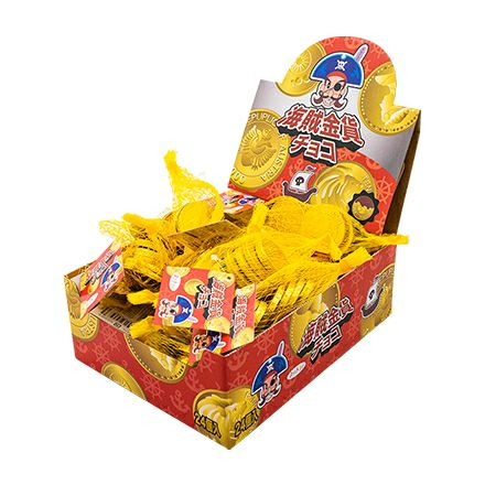 やおきん 海賊金貨チョコ ネット入り 24個 駄菓子チョコ | うえだがし