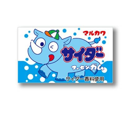 マルカワ サイダーフーセンガム 60個入（55＋あたり5） 駄菓子ガム