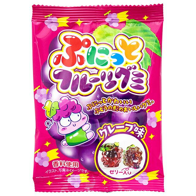 ぐみ やおきん ぷにっとフルーツグミ グレープ味 24個入 | うえだがしドットコム