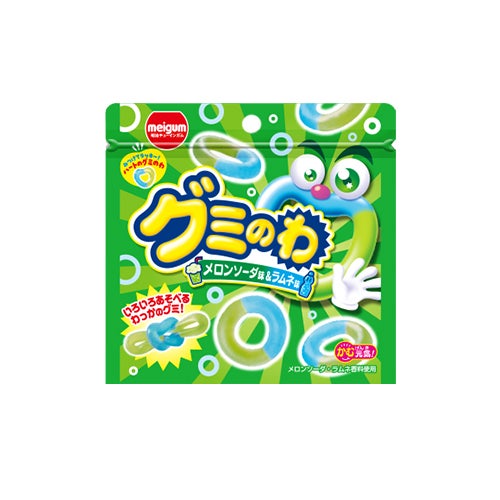 明治チューインガム グミのわ メロンソーダ＆ラムネ 12入 | うえだがし
